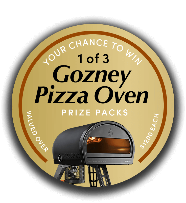 Your Chance To Win 1 Of 3 Gozney Pizza Oven Prize Packs